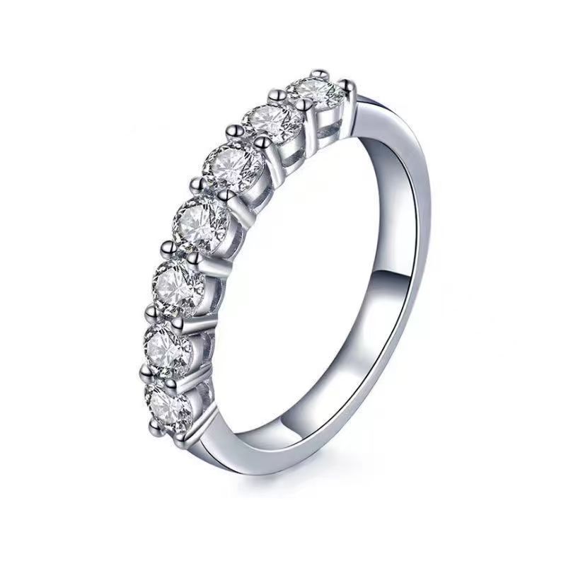 Tiffany Forever Band Ring - 7 Diamonds - Best Replica Jewelry™