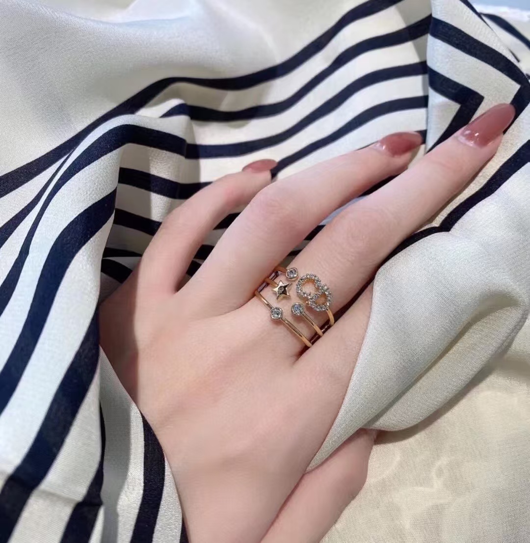 Dior CD Three Layers Ring - Best Replica Jewelry™