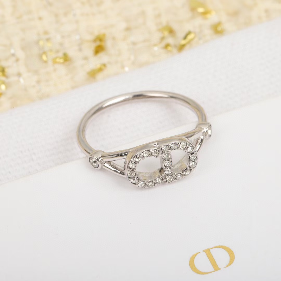 Dior CD Paved Diamond Ring - Best Replica Jewelry™