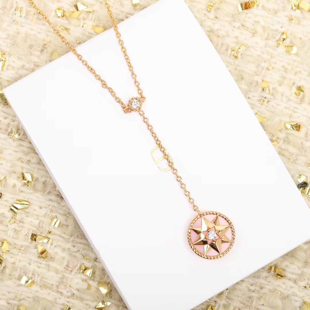 Dior Rose Des Vents Compass Pendant Y Necklace - Best Replica Jewelry™