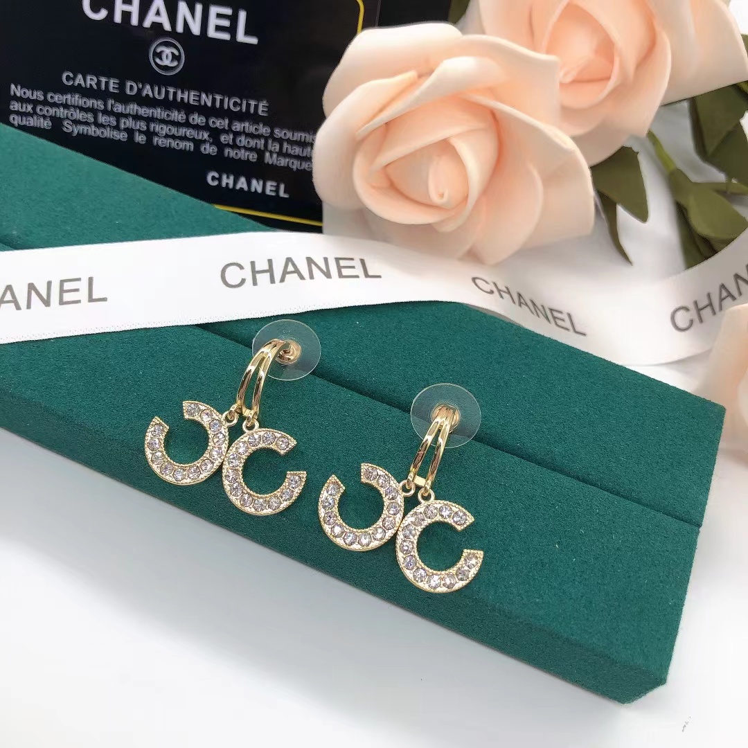 Chanel Separate Double C Earrings - Best Replica Jewelry™