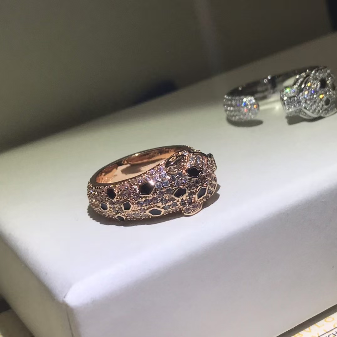 Cartier Leopard Head Panthère De Ring - Best Replica Jewelry™