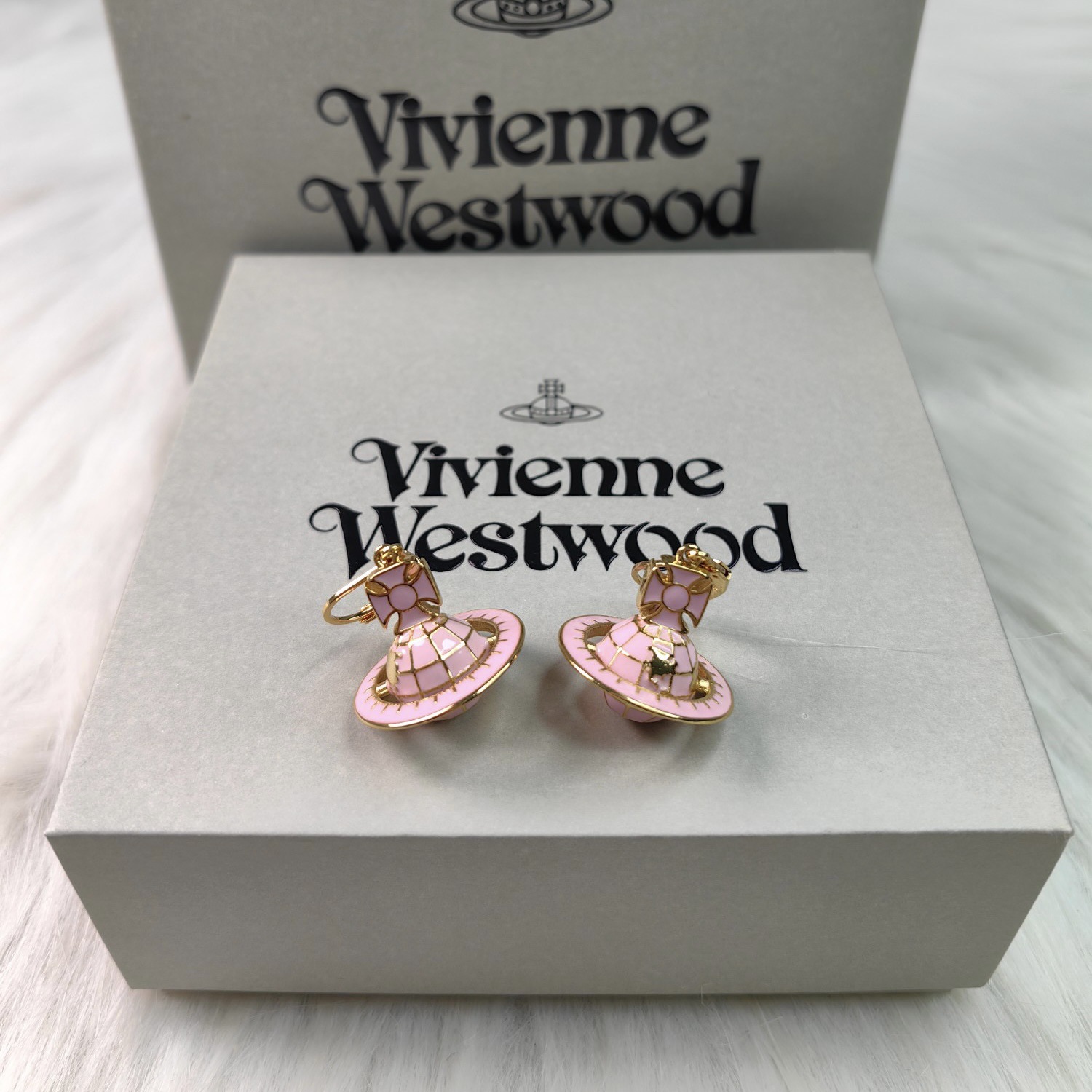 Vivienne Westwood Galileo's Globe Saturn Earrings - Best Replica Jewelry™