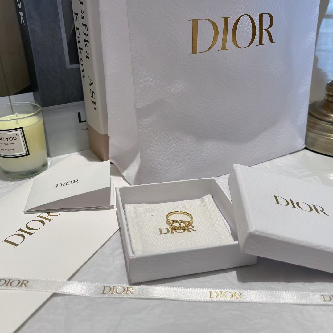 Dior CD Paved Diamond Ring - Best Replica Jewelry™