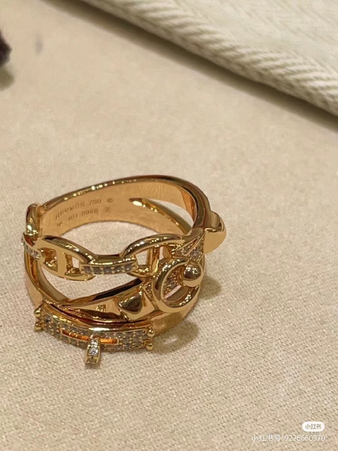 Hermes Chaine D'ancre Enchainee Ring - Best Replica Jewelry™