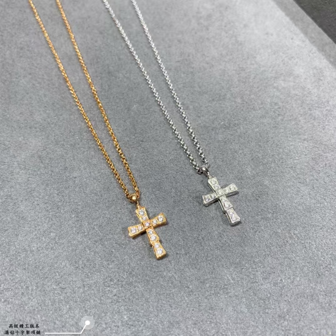 Bvlgari Cross Croce Pendant Necklace - Best Replica Jewelry™