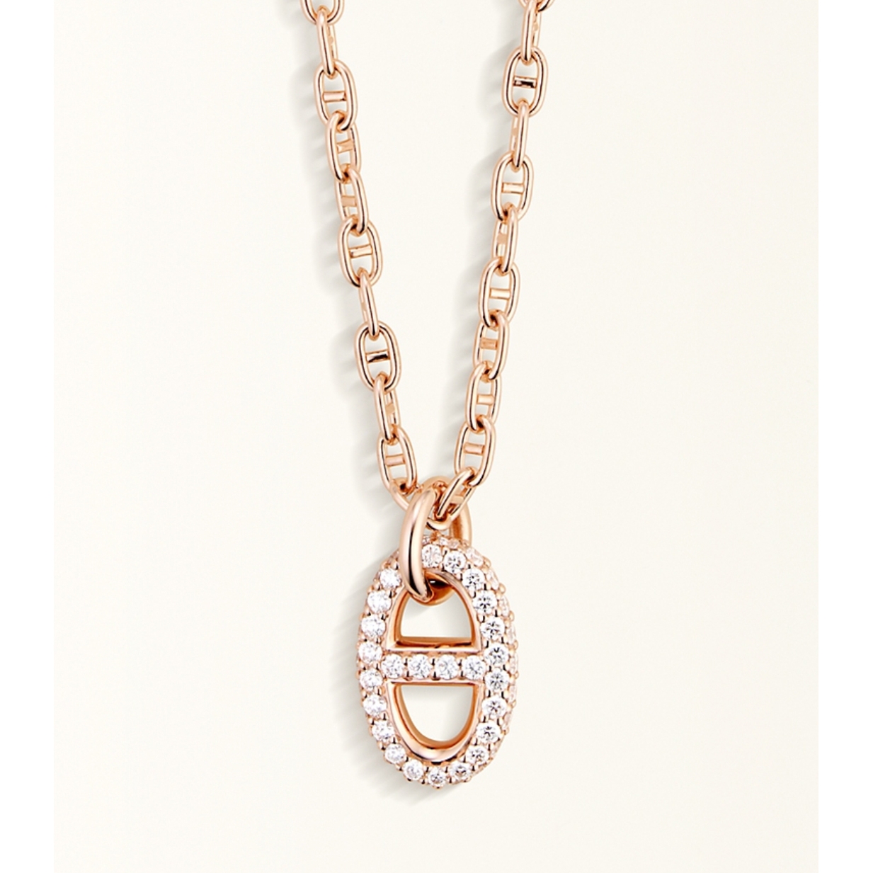 Hermes Pig Nose Pendant Necklace - Best Replica Jewelry™