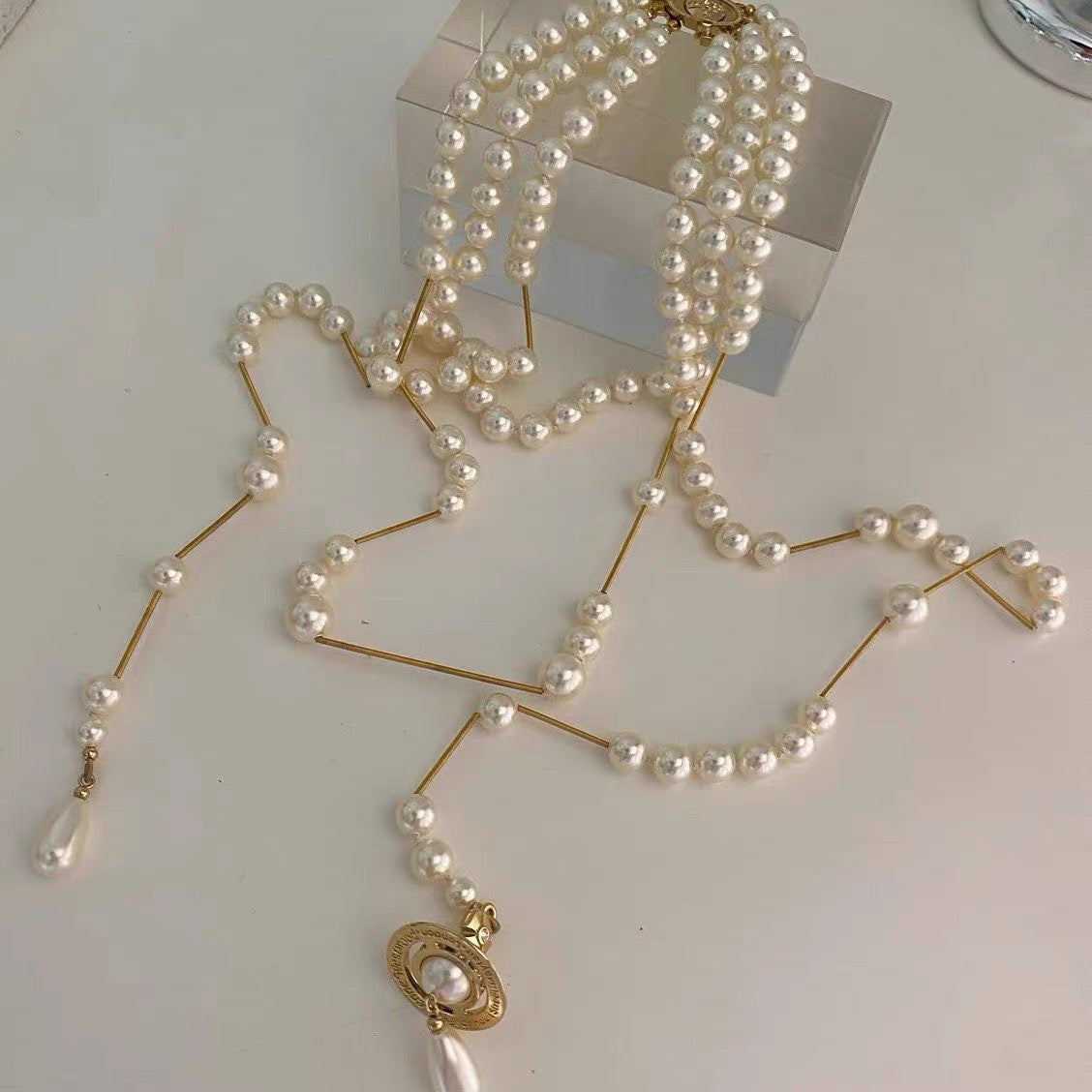 Vivienne Westwood Broken Pearl Necklace - Best Replica Jewelry™