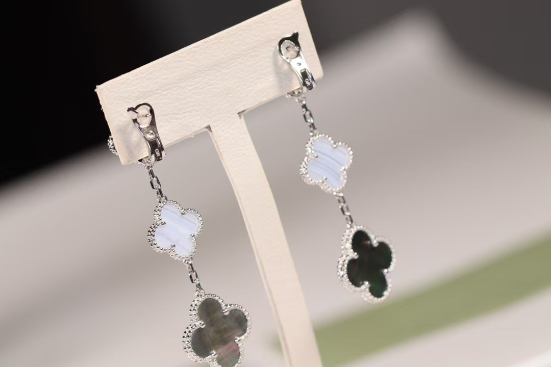 VCA Magic Alhambra Earrings 3 Motifs - Best Replica Jewelry™