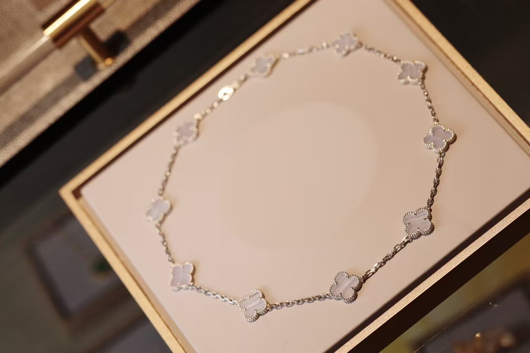 VCA Vintage Alhambra Necklace, 10 Motifs - Best Replica Jewelry™