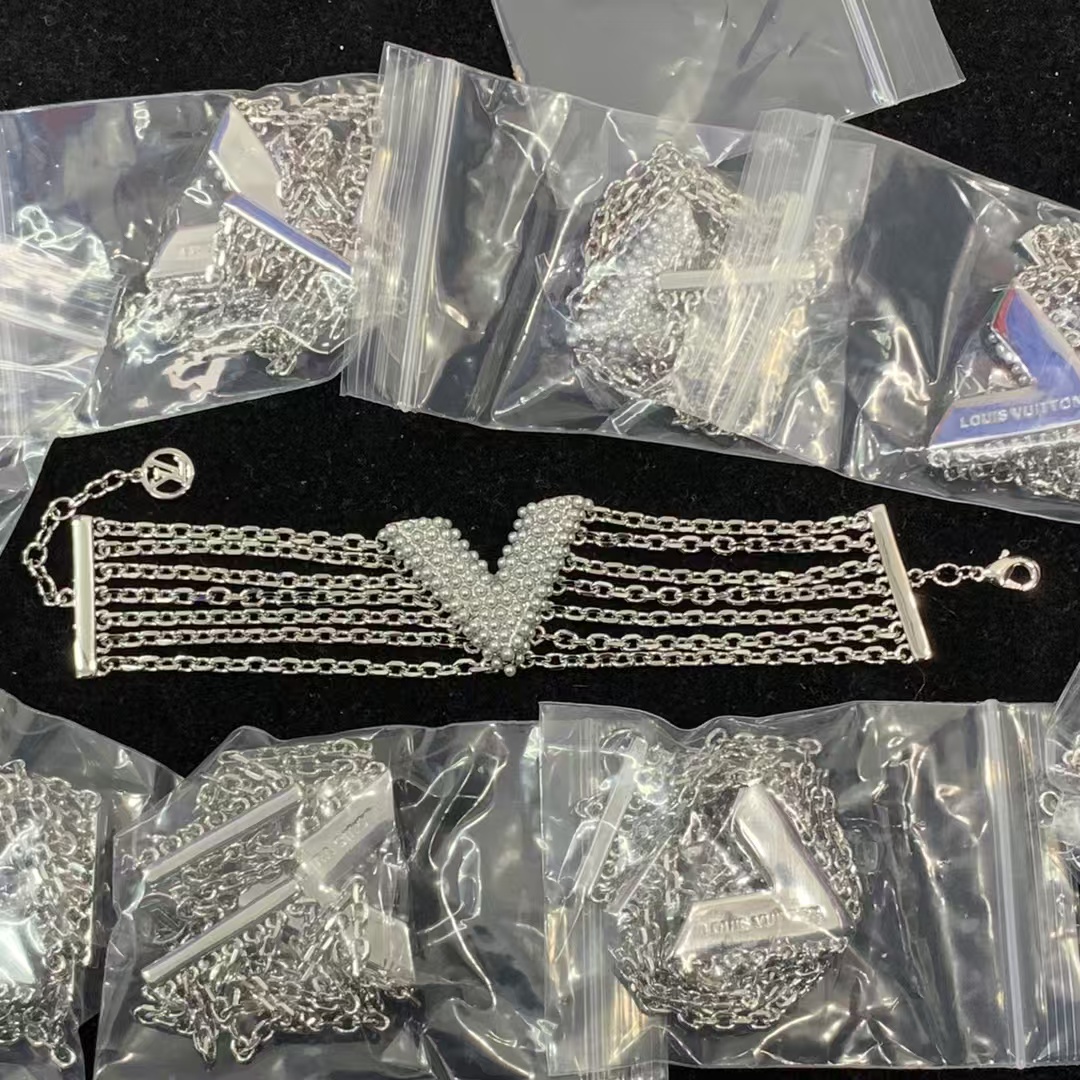 Louis Vuitton Multi Layered Chains Bracelet - Best Replica Jewelry™