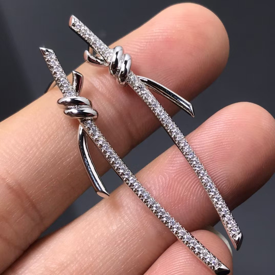 Tiffany Knot Drop Earrings - Best Replica Jewelry™