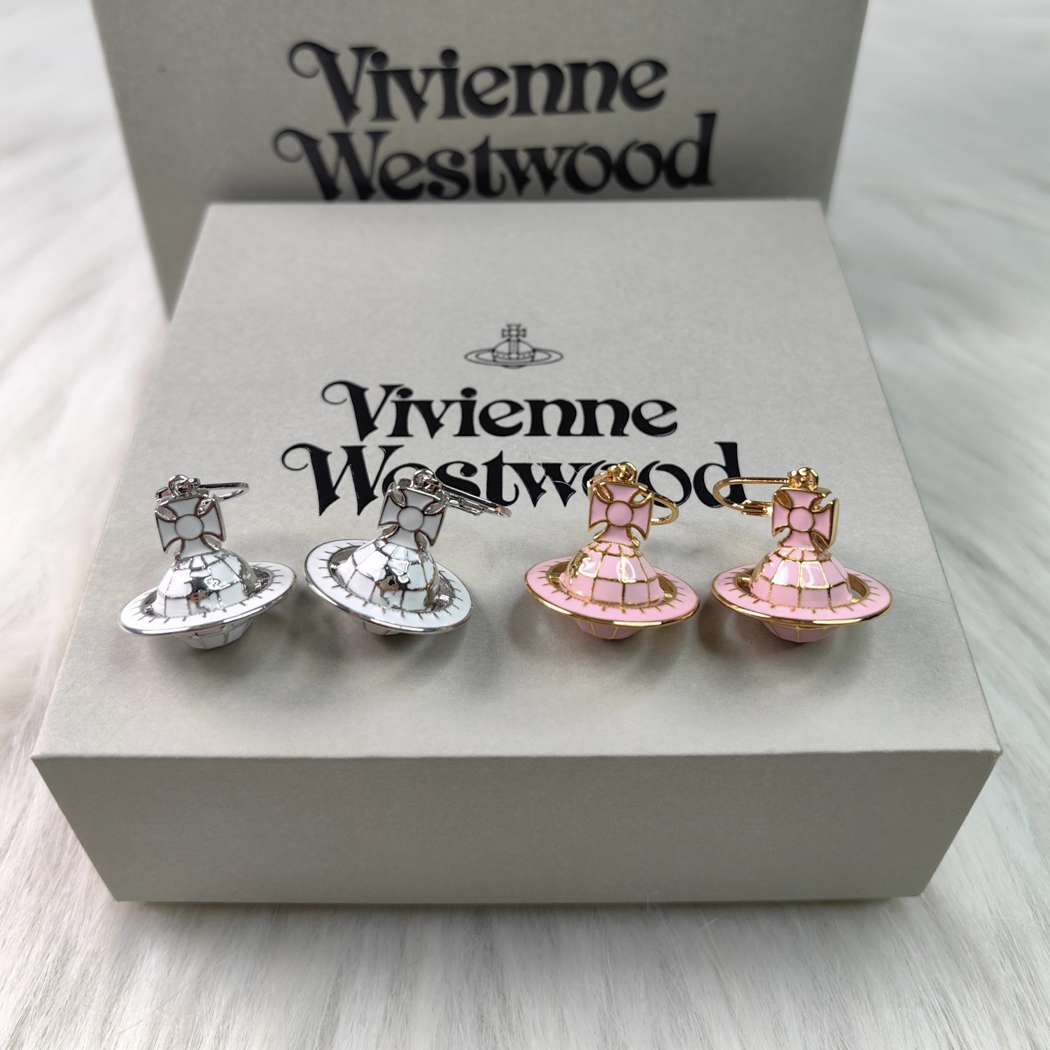 Vivienne Westwood Galileo's Globe Saturn Earrings - Best Replica Jewelry™