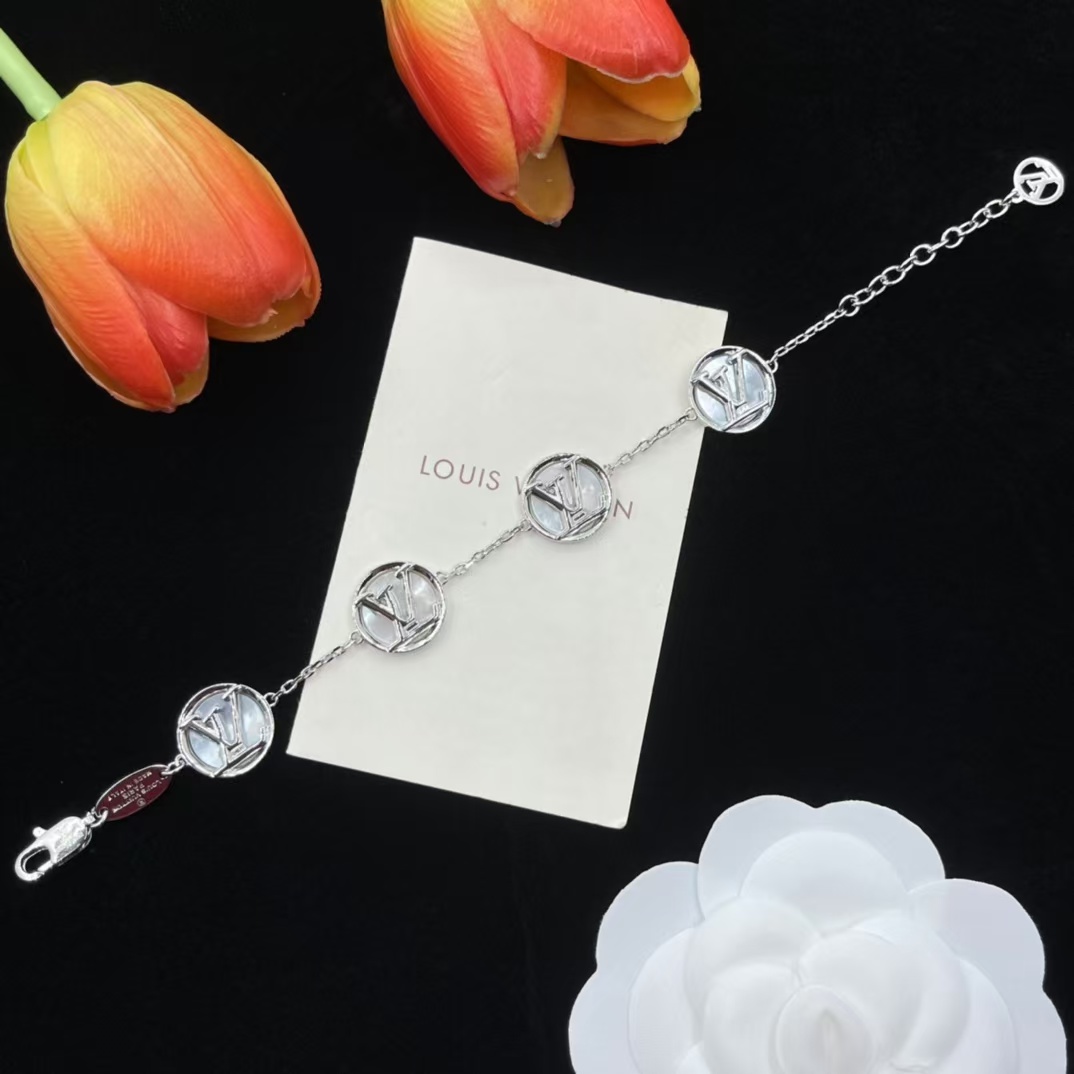Louis Vuitton 4 LV Letters Bracelet - Best Replica Jewelry™