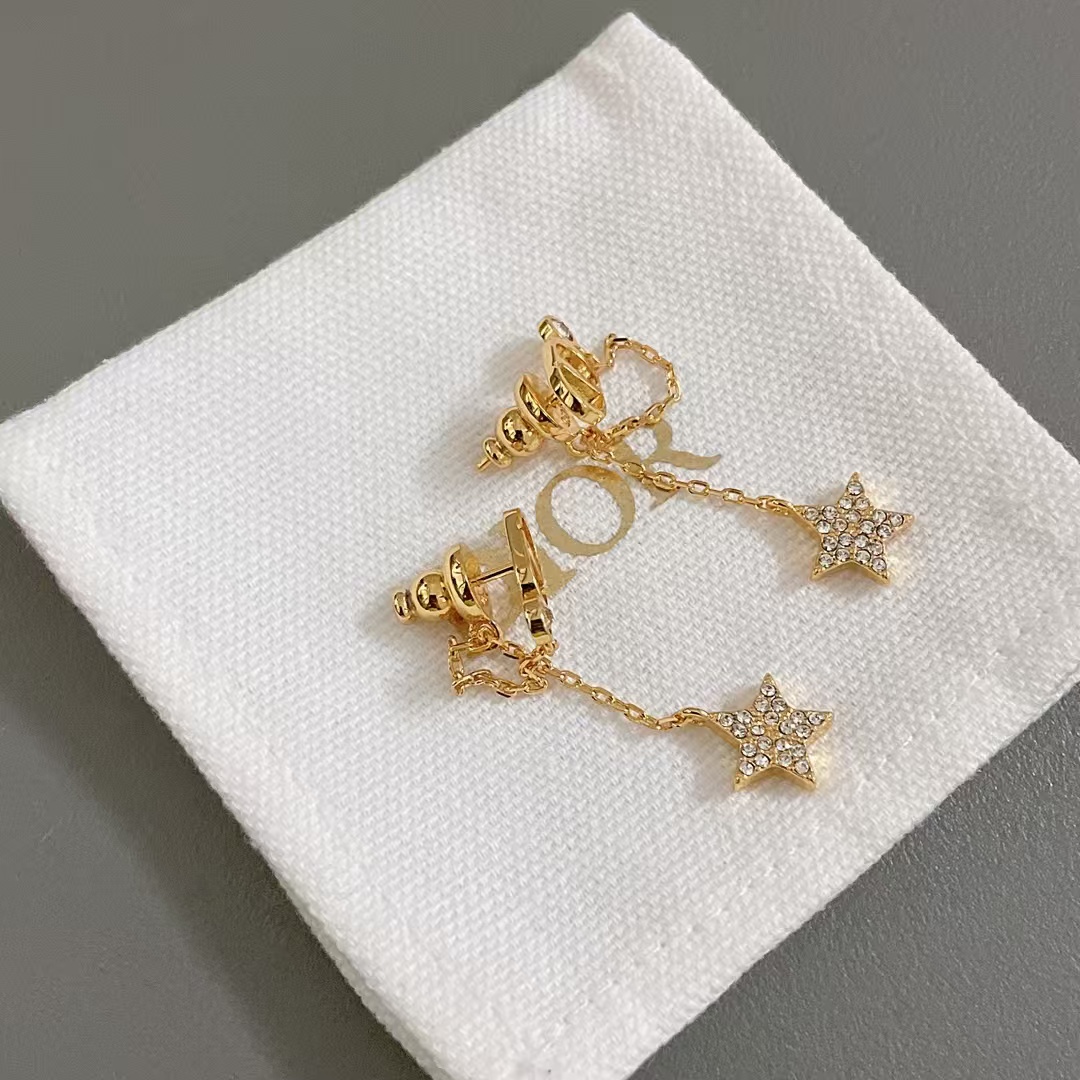 Dior Star Drop Earrings - Best Replica Jewelry™