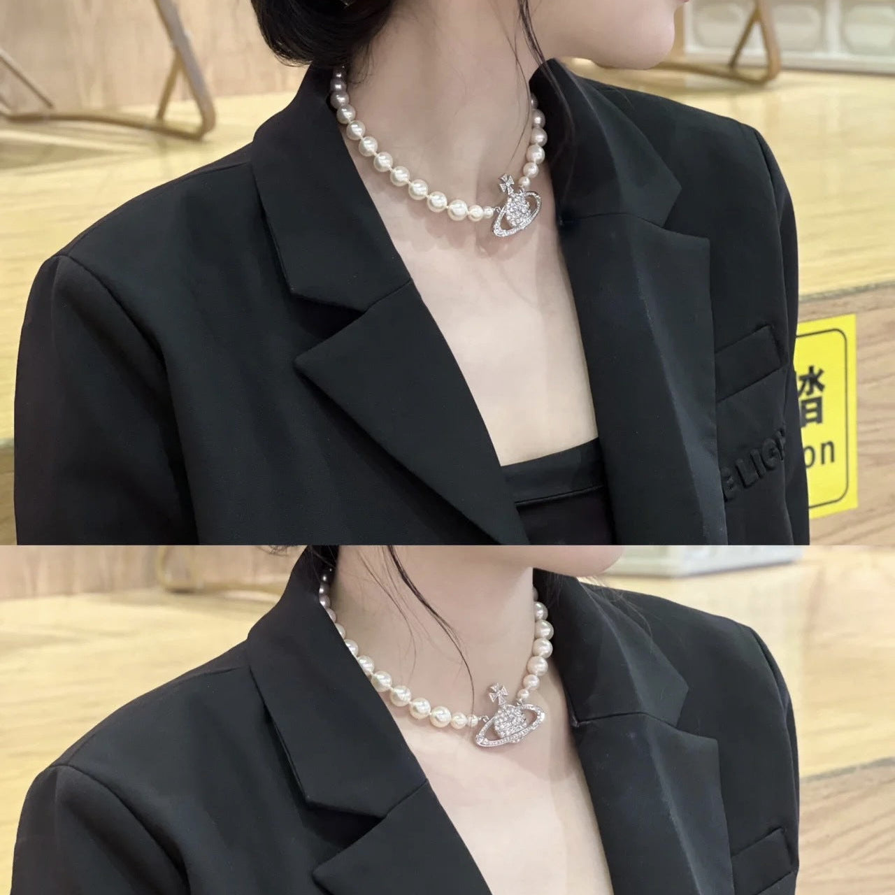 Vivienne Westwood Large Saturn Necklace - Best Replica Jewelry™