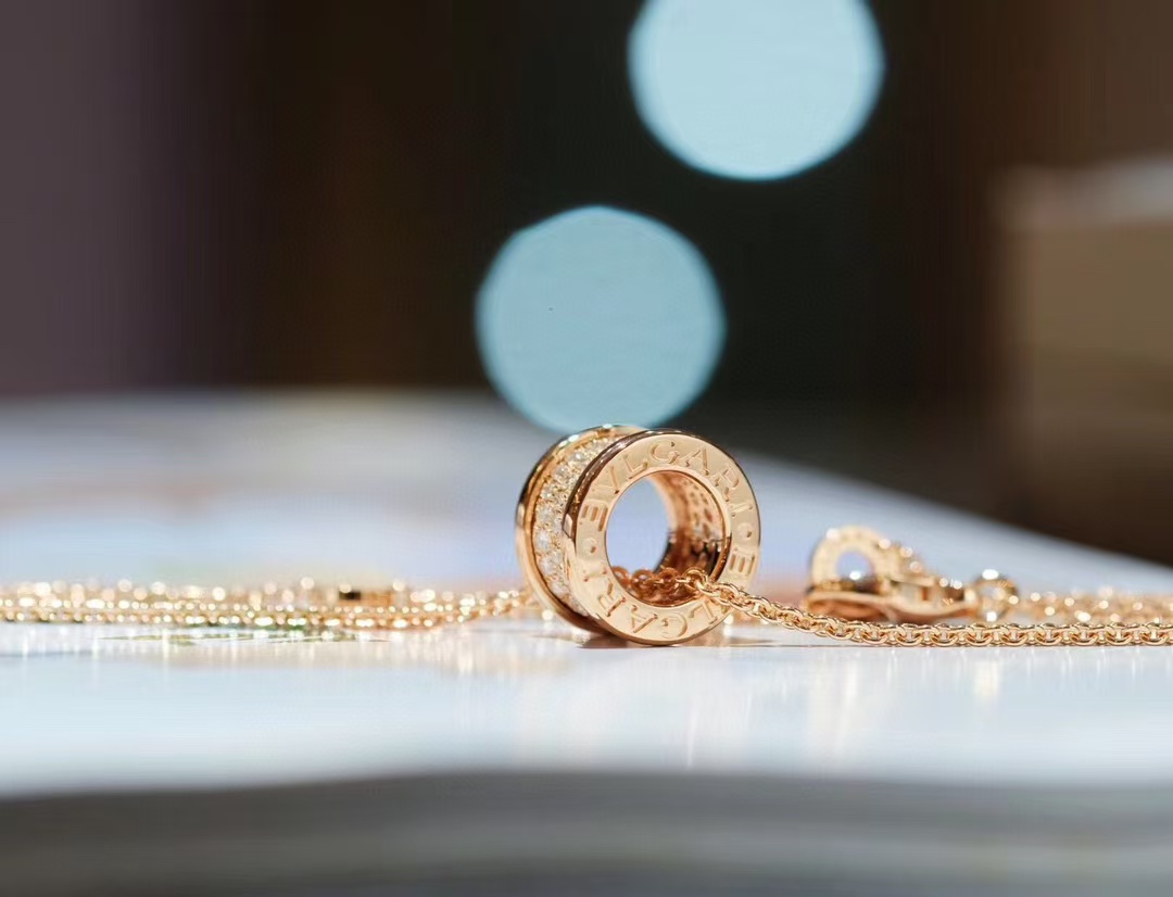 Bvlgari B.zero1 Necklace - Full Diamond - Best Replica Jewelry™