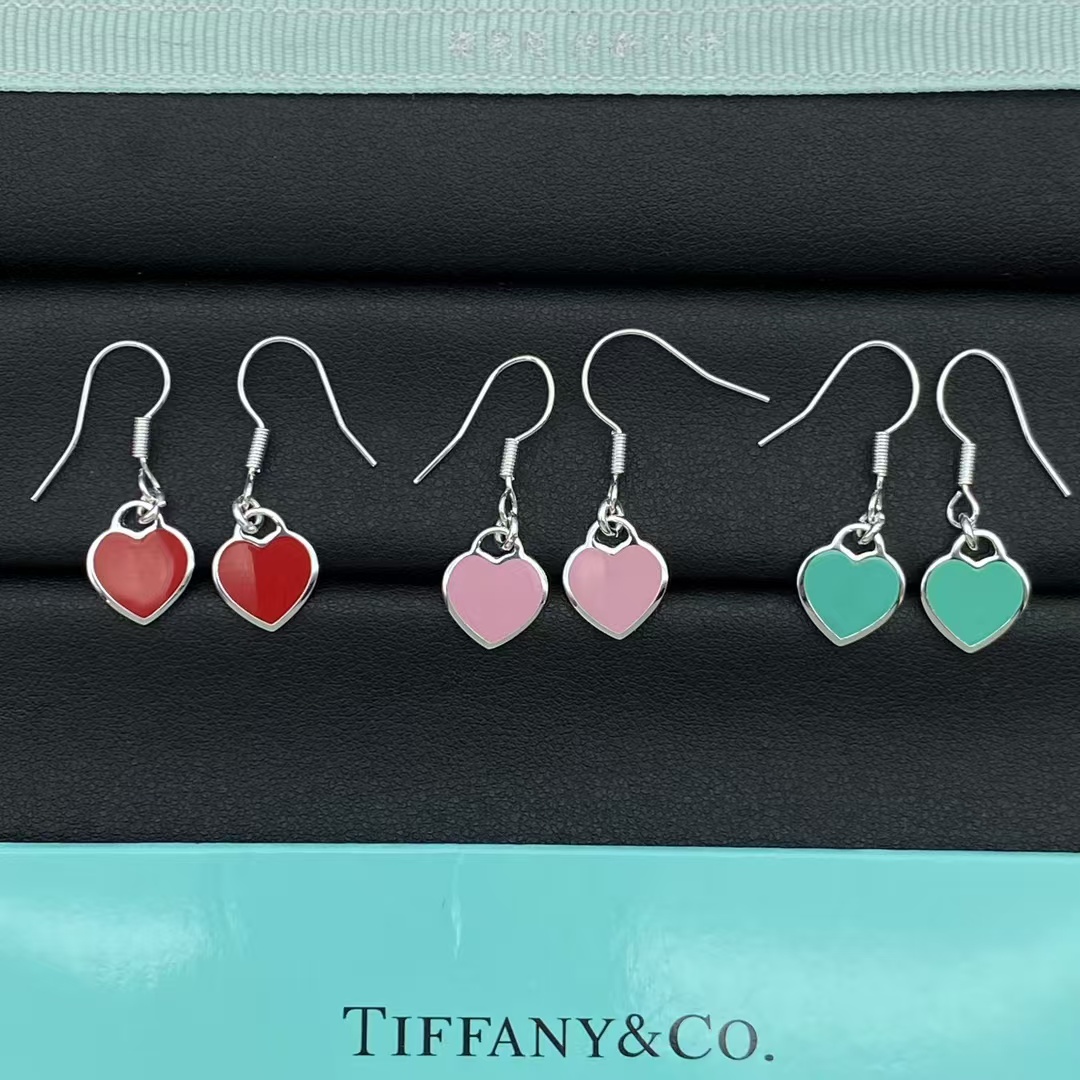 Tiffany Hook Heart Drop Earrings - Best Replica Jewelry™