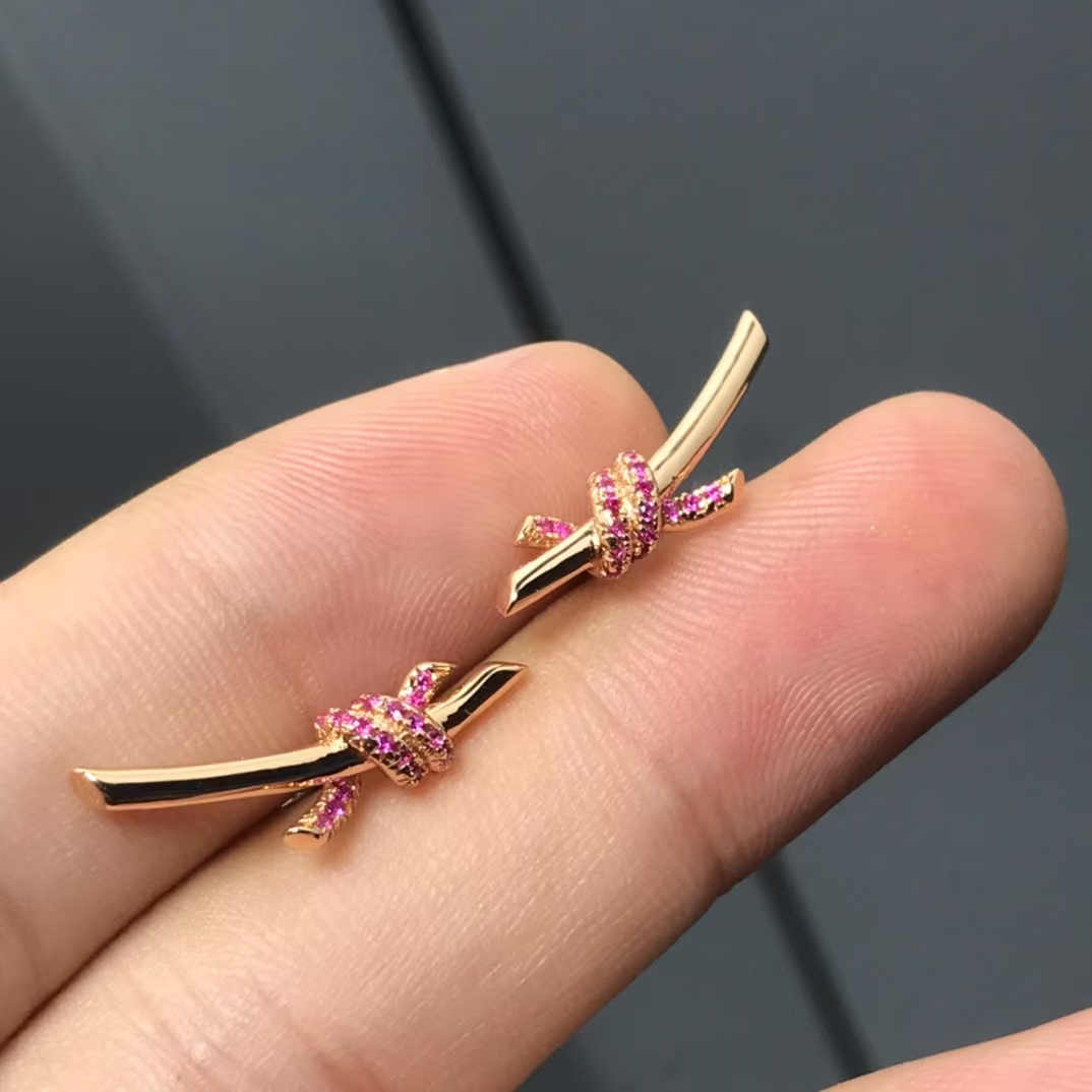 Tiffany Knot Earrings - Best Replica Jewelry™