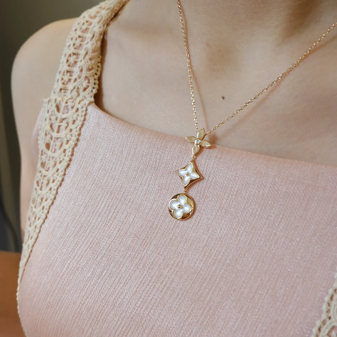 Louis Vuitton Color Blossom Lariat Necklace - Best Replica Jewelry™