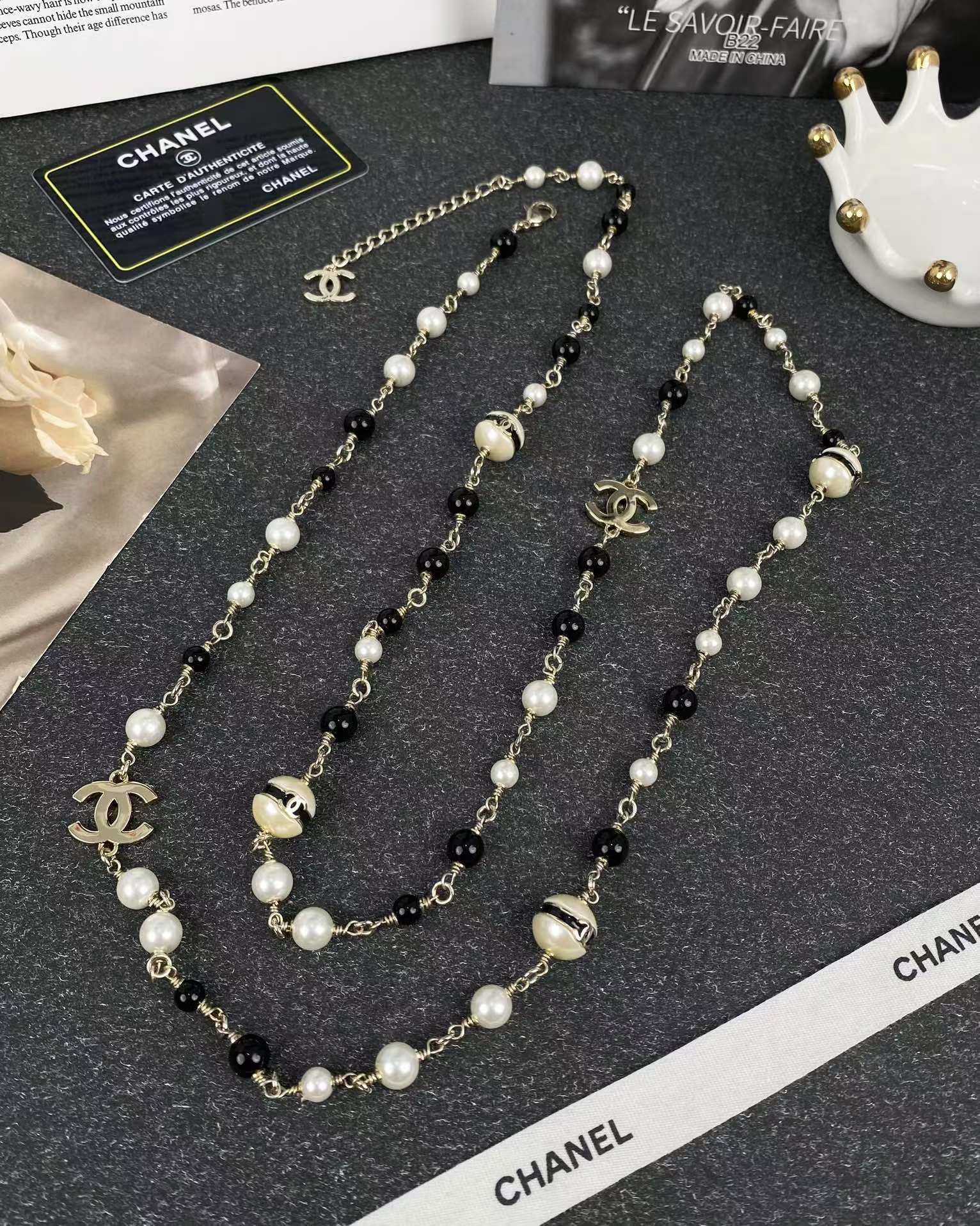 Chanel Long Sweater Necklace - Best Replica Jewelry™