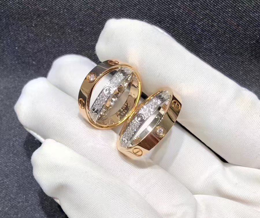 Cartier LOVE Ring - Mixed Metal Color - Best Replica Jewelry™