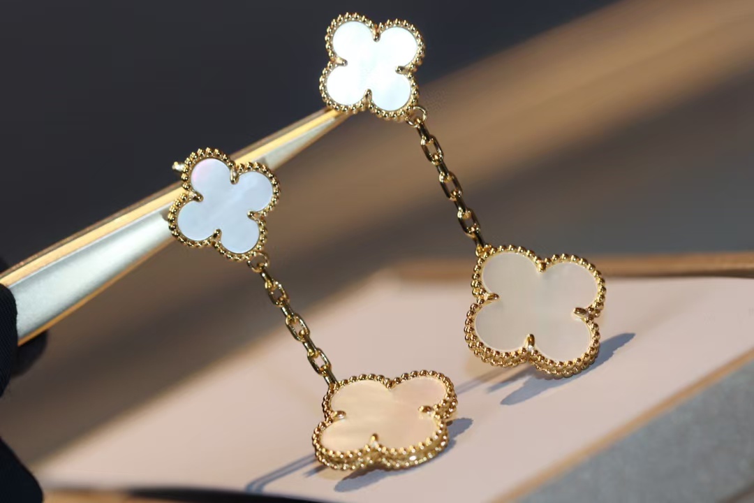 VCA Magic Alhambra Earrings, 2 Motifs - Best Replica Jewelry™