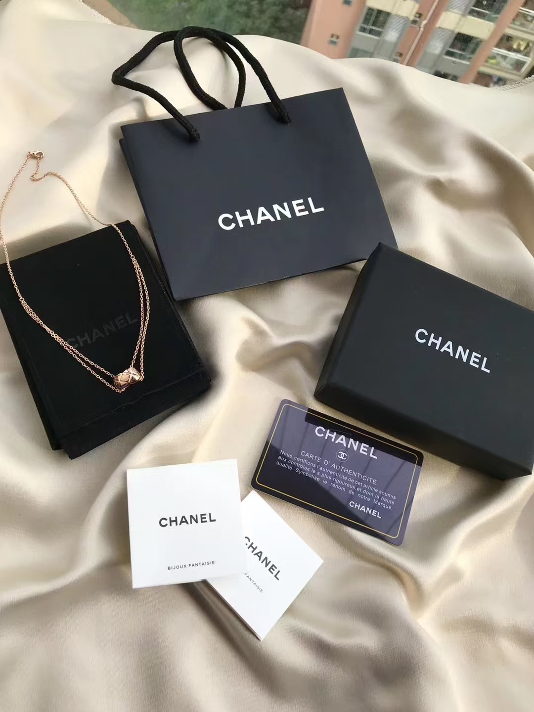 Chanel Coco Crush Rose Gold Necklace - Best Replica Jewelry™