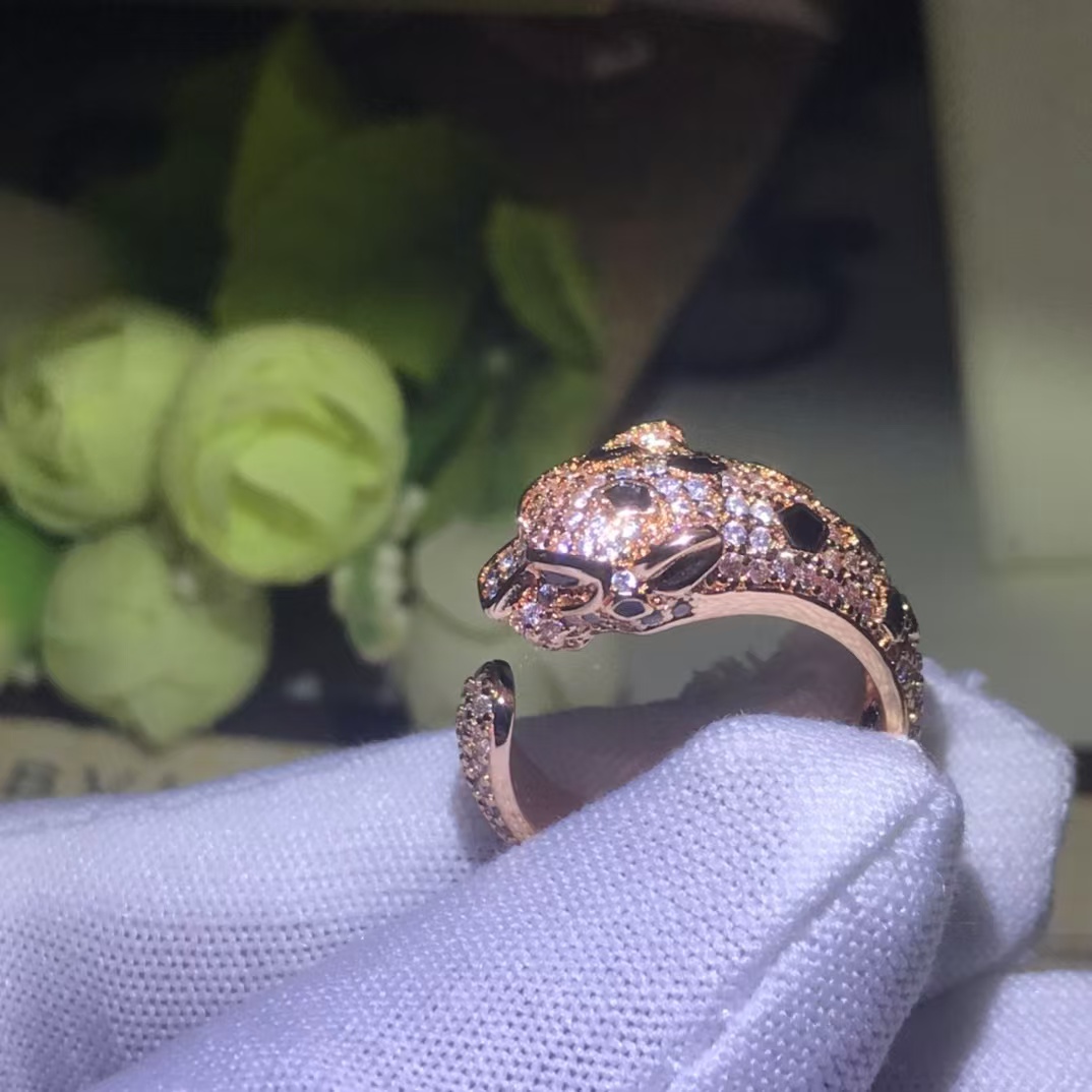 Cartier Leopard Head Panthère De Ring - Best Replica Jewelry™
