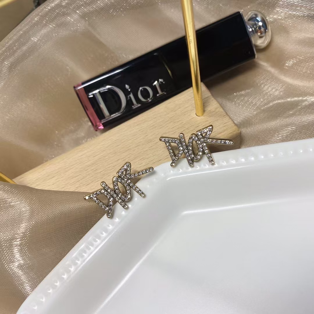 Dior Letters Stud Earrings - Best Replica Jewelry™