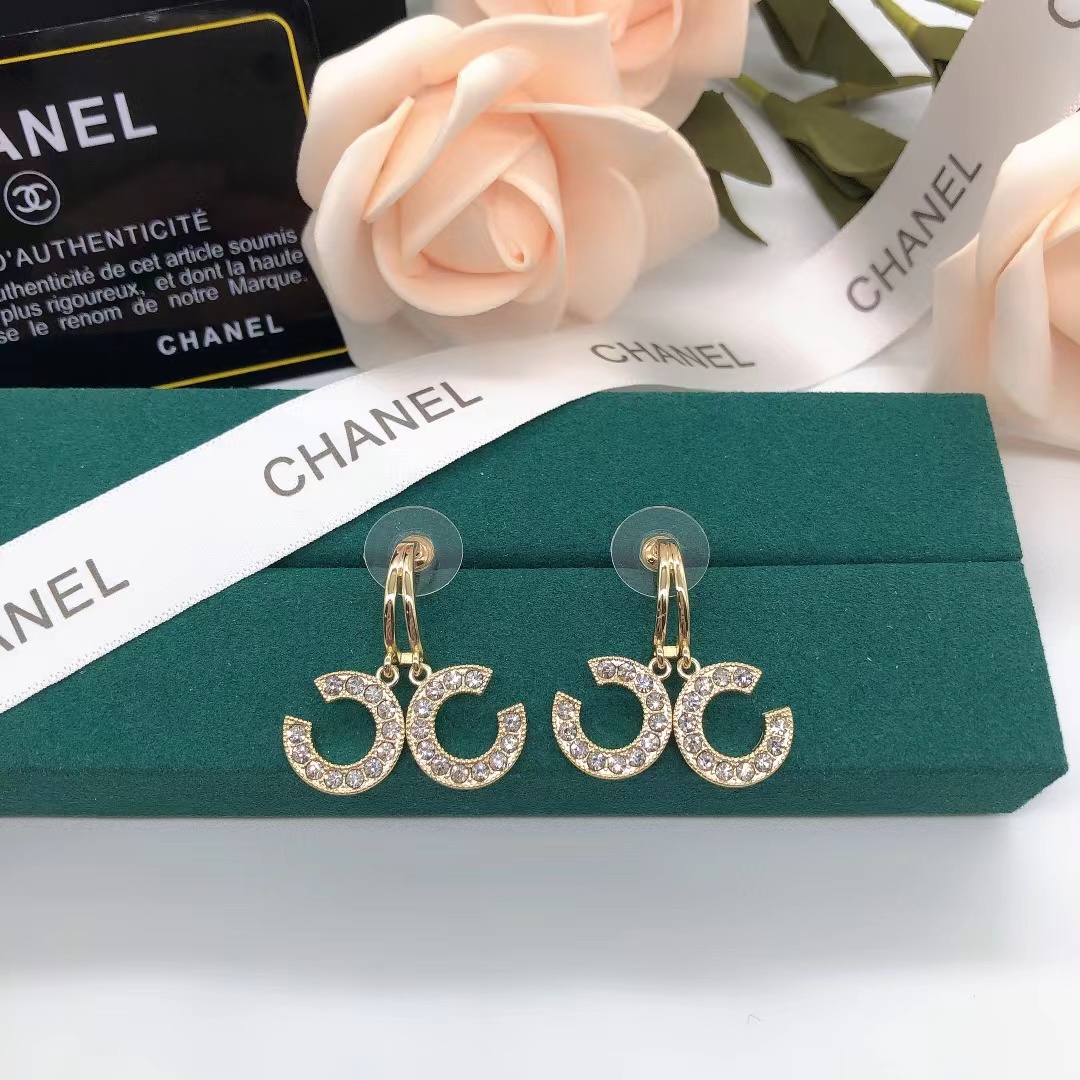 Chanel Separate Double C Earrings - Best Replica Jewelry™