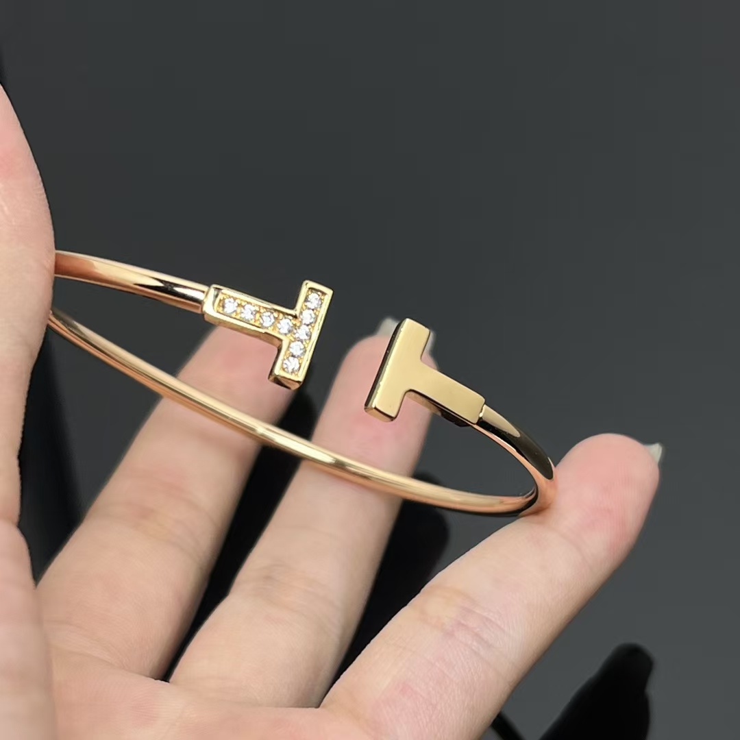 Tiffany Double T Bangle Bracelet - Best Replica Jewelry™