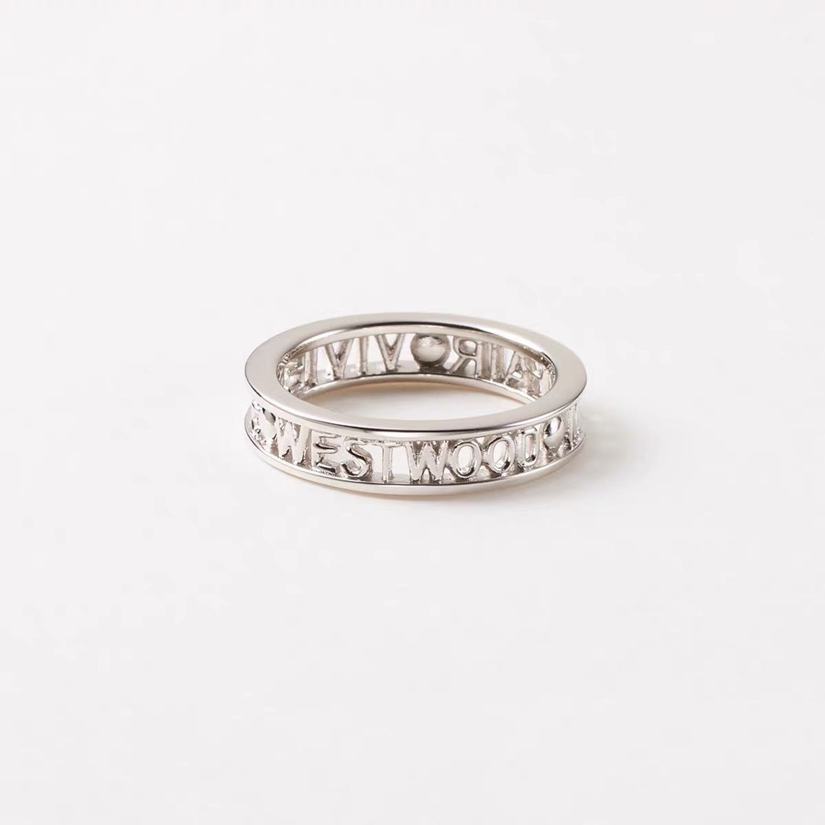 Vivienne Westwood Hollow Letters Ring - Best Replica Jewelry™