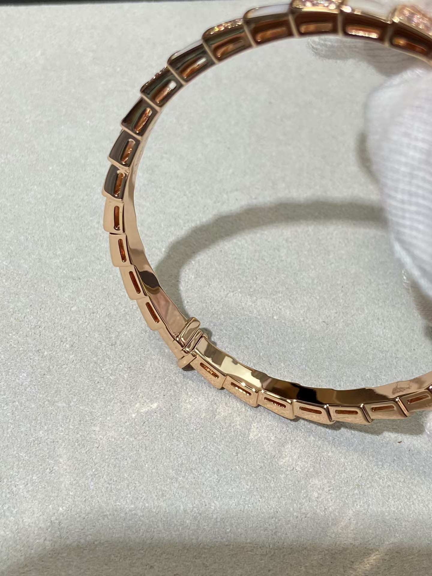 Bvlgari Serpenti Viper Bracelet Bangle in Rose Gold - Best Replica Jewelry™