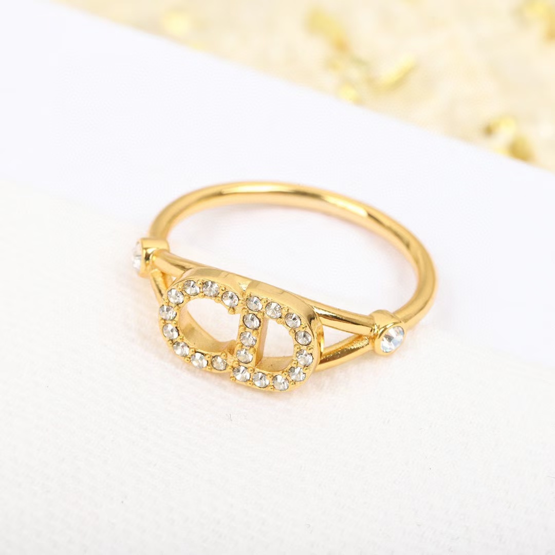 Dior CD Paved Diamond Ring - Best Replica Jewelry™