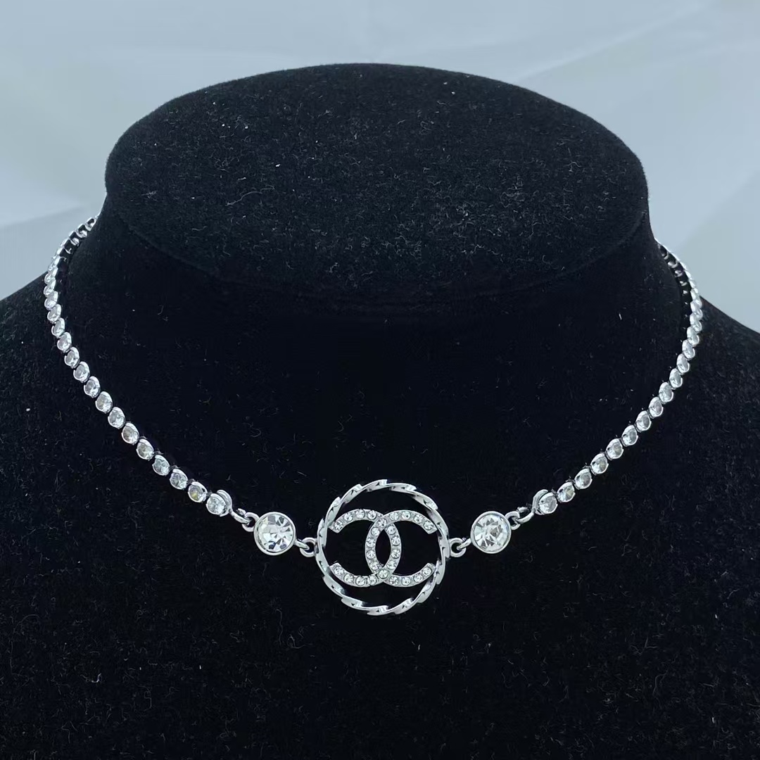 Chanel Coco Rhinestone Strass Necklace - Best Replica Jewelry™