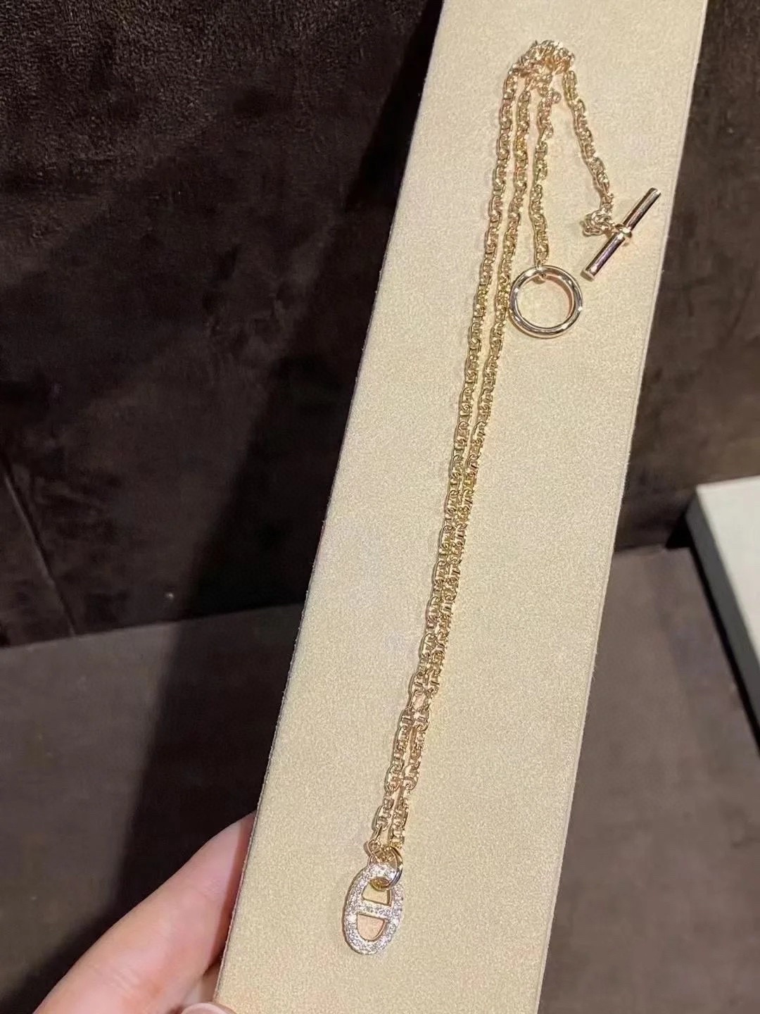 Hermes Pig Nose Pendant Necklace - Best Replica Jewelry™