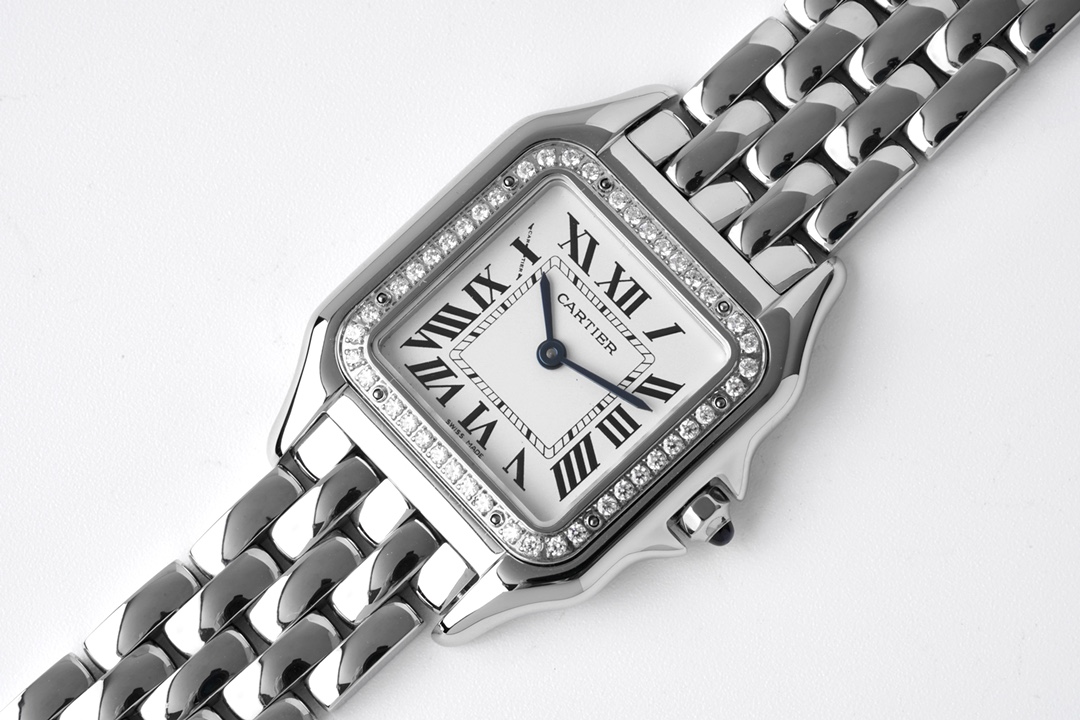 Cartier Silver Panthère de Watch - Medium 27*37MM - Best Replica Jewelry™