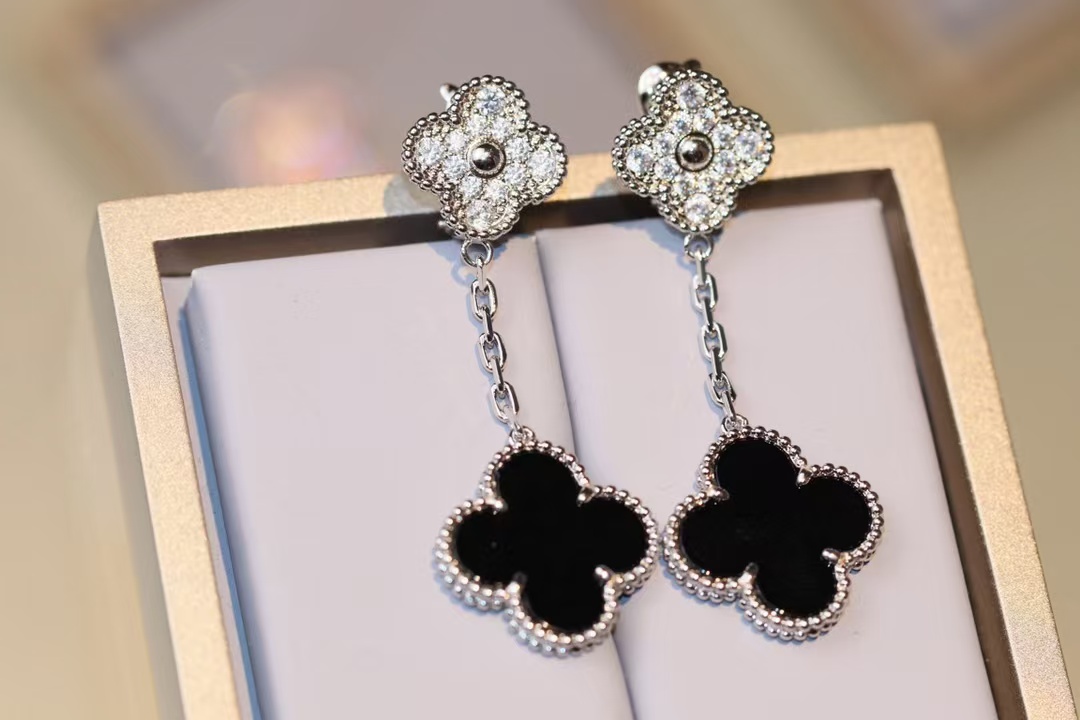 VCA Magic Alhambra Earrings, 2 Motifs - Best Replica Jewelry™