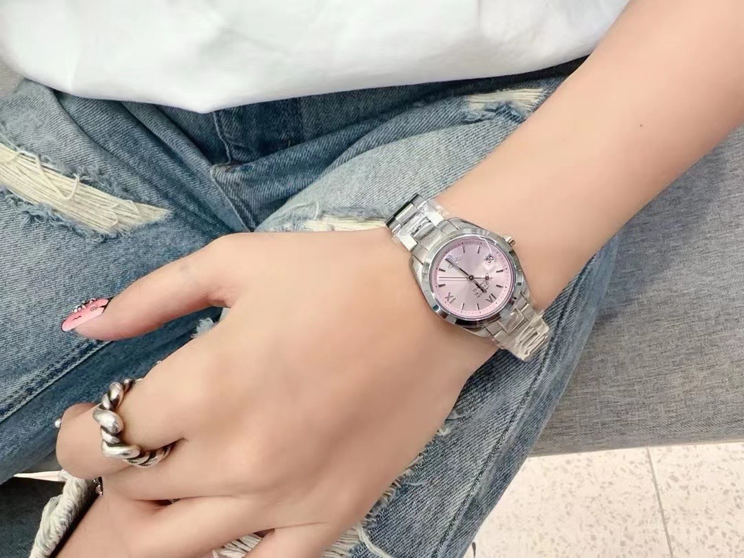 Vivienne Westwood Light Pink Dial Saturn Watch - 28MM - Best Replica Jewelry™