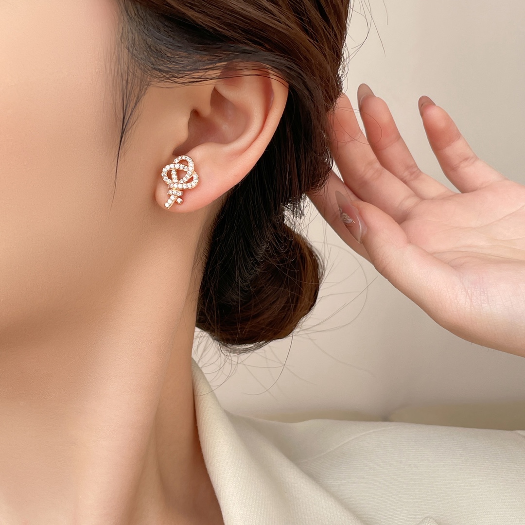 Tiffany Woven Rope Knot Earrings - Best Replica Jewelry™