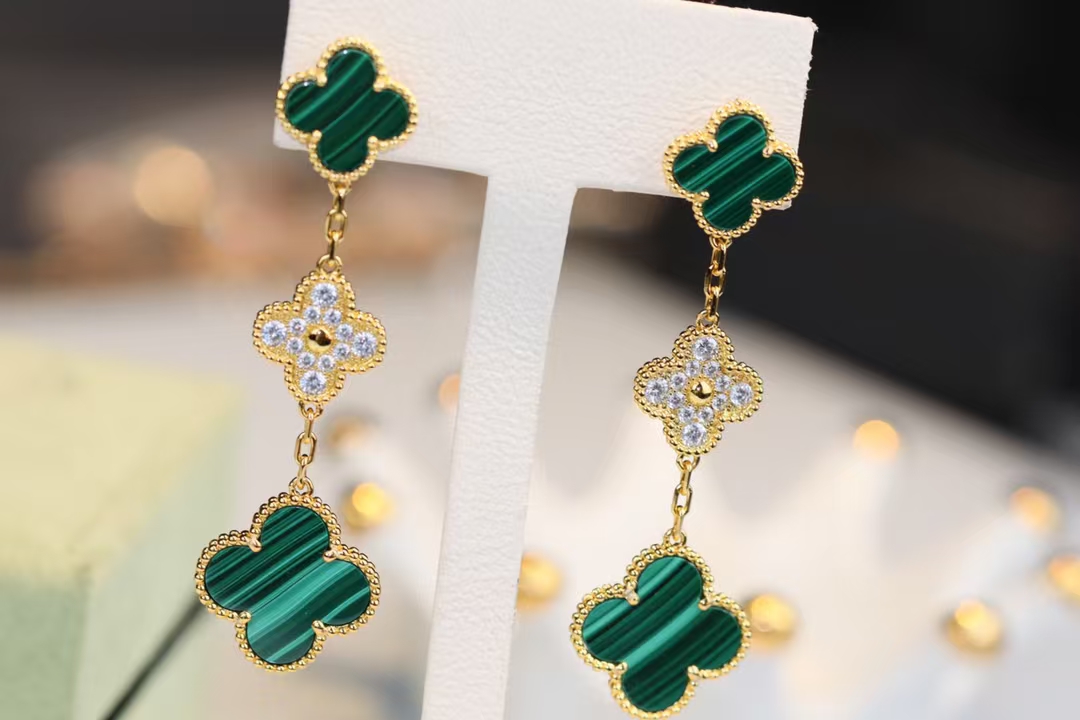 VCA Magic Alhambra Earrings 3 Motifs - Best Replica Jewelry™