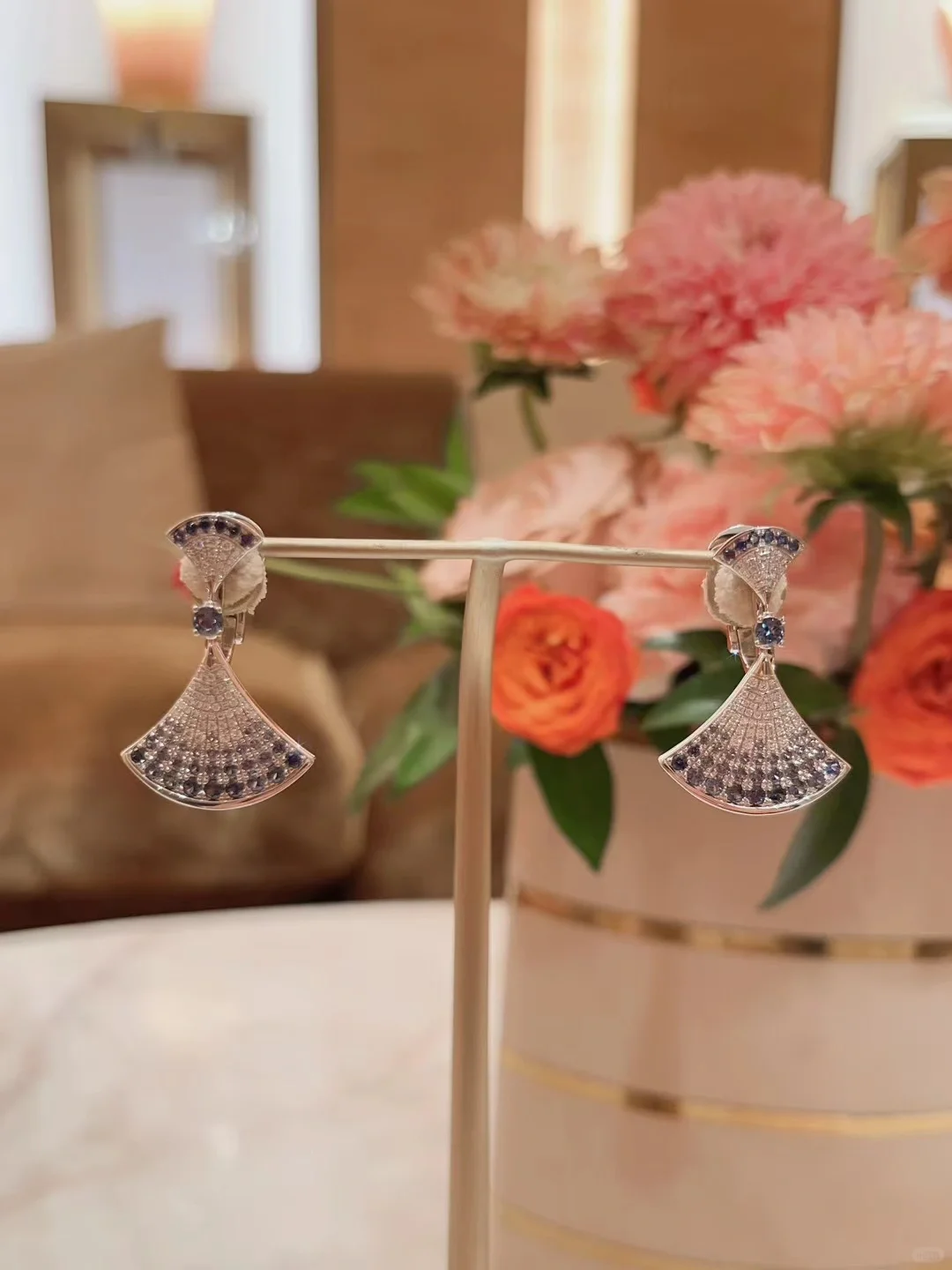 Bvlgari Divas’ Dream Earrings - Full Diamond - Best Replica Jewelry™