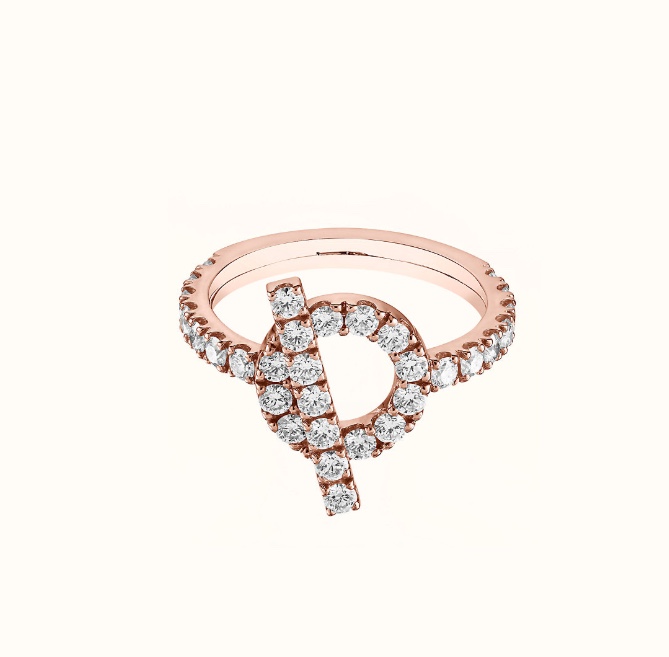 Hermes Diamond Paved Q Ring - Best Replica Jewelry™