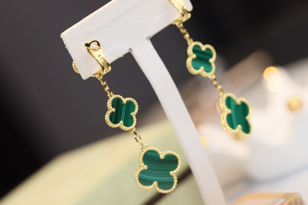 VCA Magic Alhambra Earrings 3 Motifs - Best Replica Jewelry™