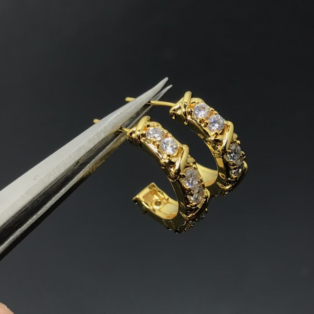 Tiffany Cross Earrings - Best Replica Jewelry™