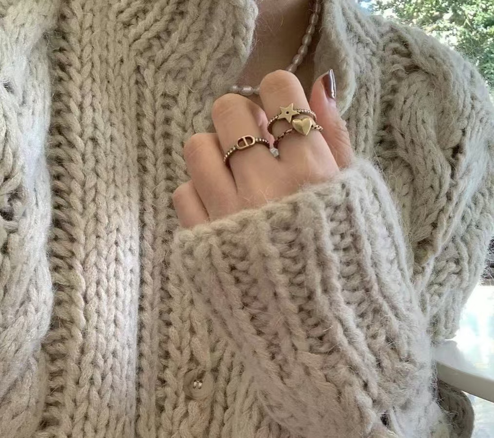 Dior Stacked Rings - 3 Pieces - Best Replica Jewelry™