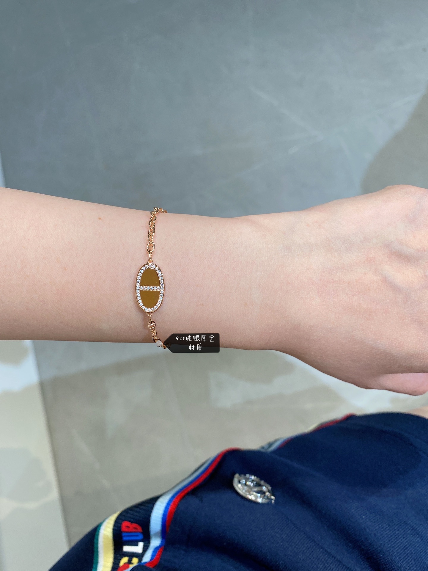 Hermes New Diamond Paved Pig Nose Bracelet - Best Replica Jewelry™