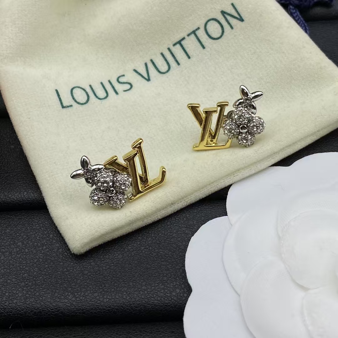 Louis Vuitton Mixed Color Stud Earrings - Best Replica Jewelry™