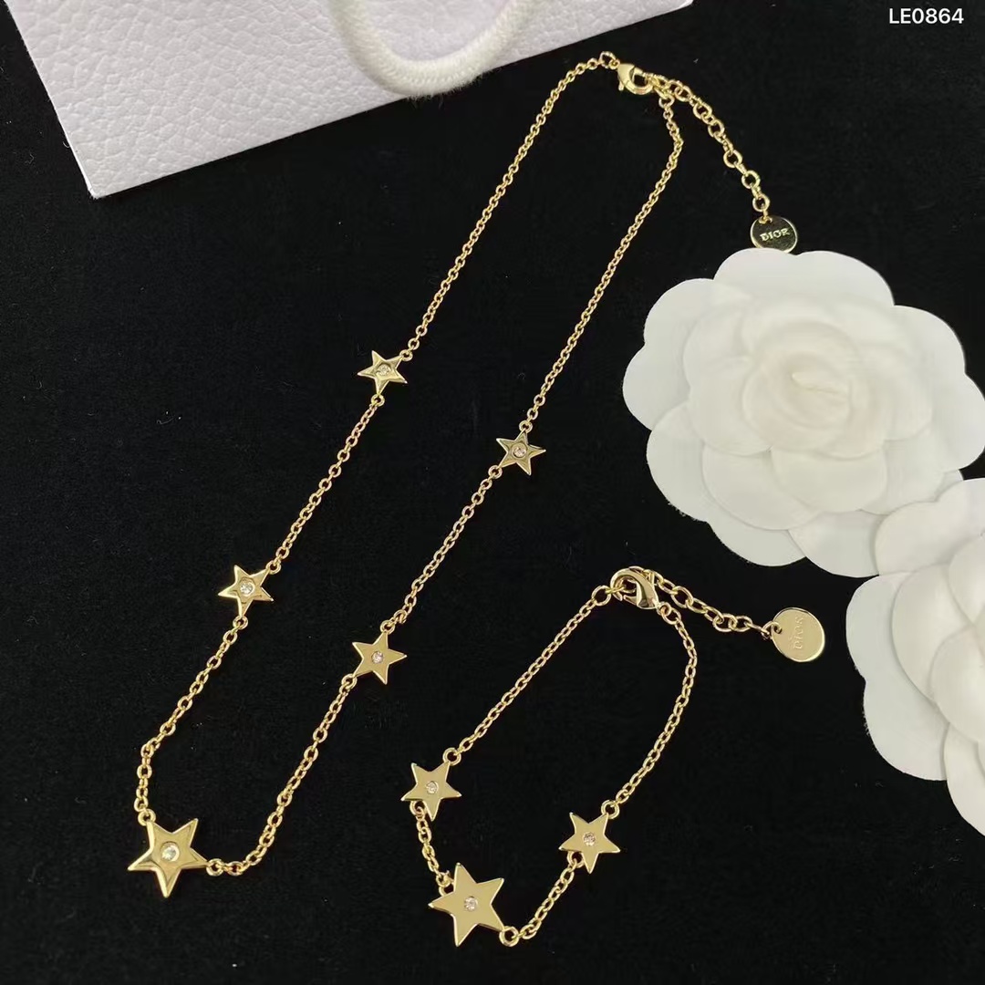 Dior Stars Necklace and Bracelet - Best Replica Jewelry™